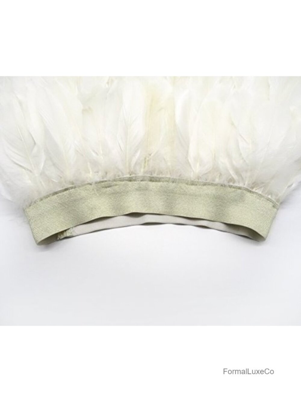 Goose Feather Mini A-Line Skirt Elastic Waist Cosplay Costume Party - Picture 4 of 6